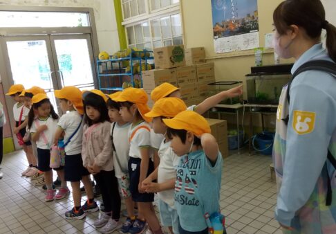 5歳児ｸﾗｽ幼稚園との交流会