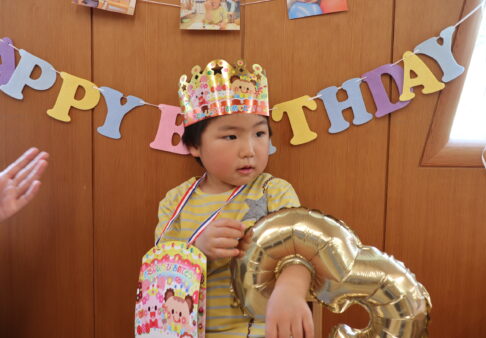 ☆２歳児 こぐま組 ４月誕生日会☆