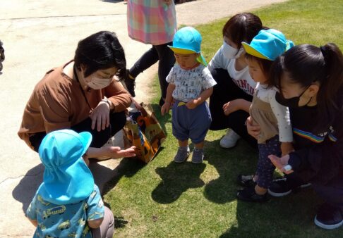 １歳児　芝生広場🍀