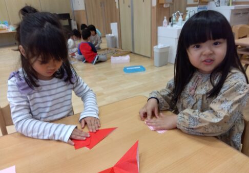 ５歳児　お花屋さんありがとう！