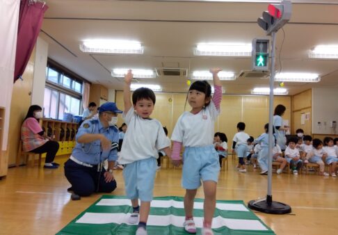 ４歳児　ちきゅう組「交通安全指導」