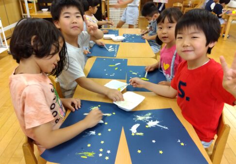 ５歳児　ぎんが組「七夕制作☆」