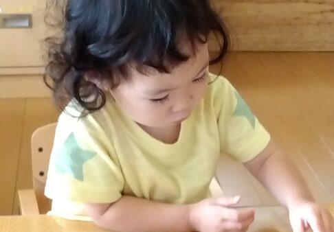 七夕の製作～１歳児～