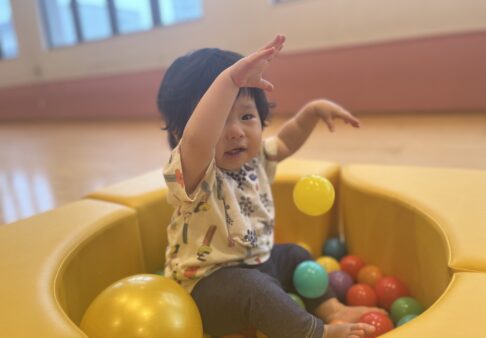 ０歳児　ボールプール