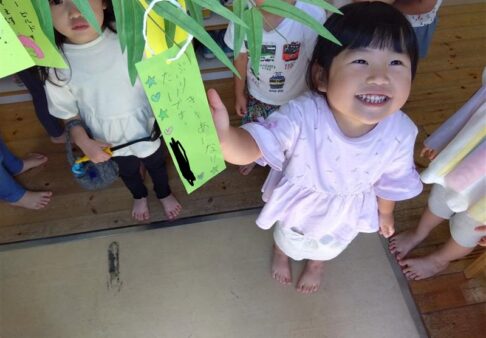 3歳児　七夕会をしました！