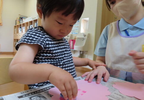 【２歳児】あじさいの花
