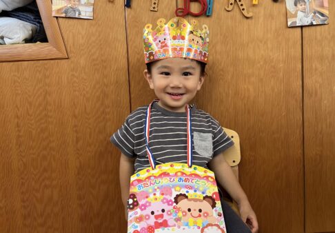 ♪１歳児　りす組　７月お誕生日会♪