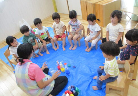 【2歳児】色水遊び
