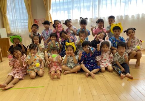 ３歳児　うさぎ組　「夏まつり」