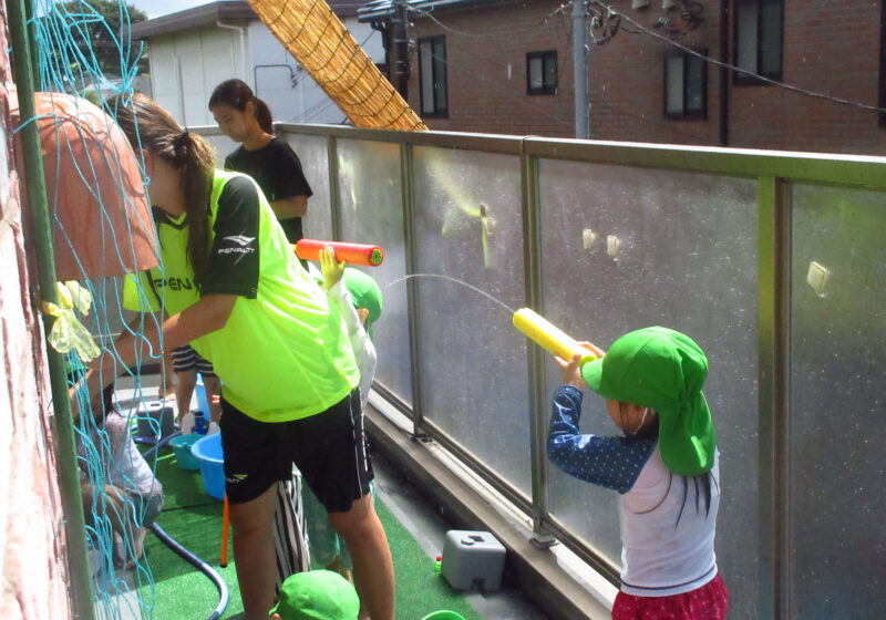 遠くまで水が飛ぶよ！