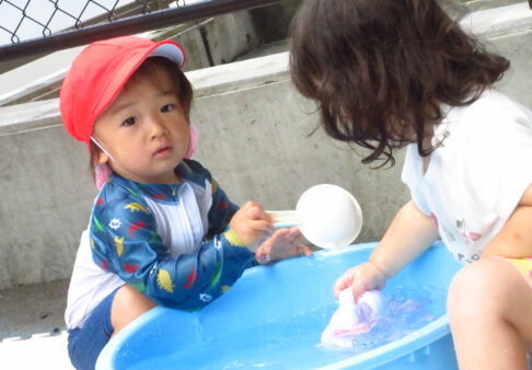 水遊び