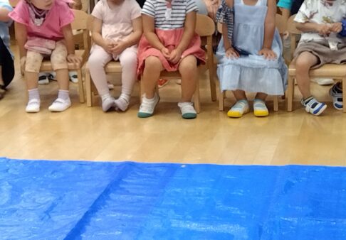 【３歳児】　ほし組　８月　～前半～