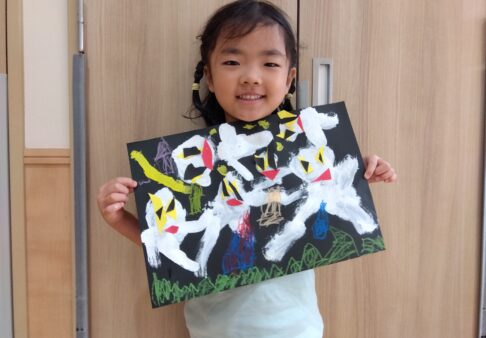 ５歳児　おばけを作りました！