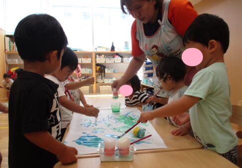 夏祭りに向けて～２歳児クラス～