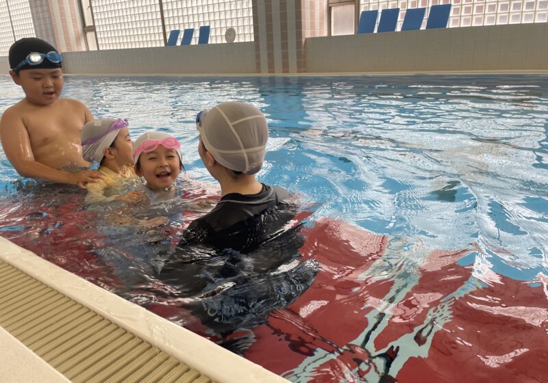 名古屋リゾート＆スポーツ専門学校の温水プールで活動しました✨
