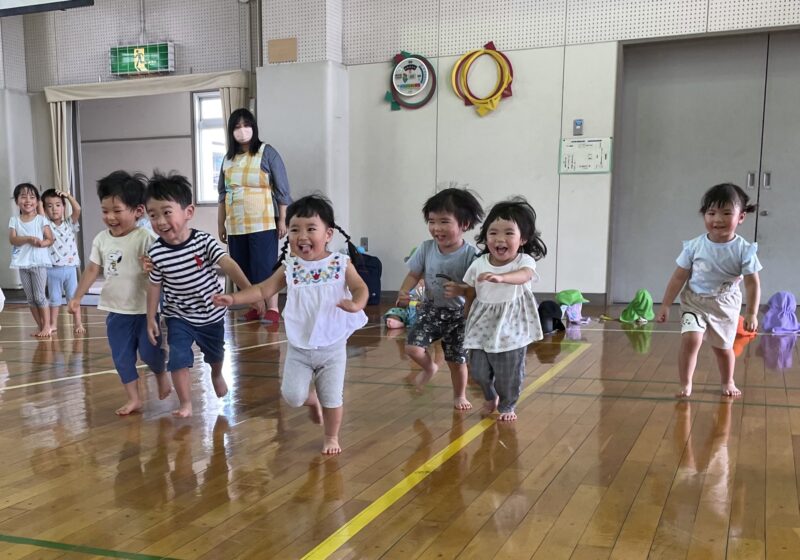 体育館で思いきり走りました✨