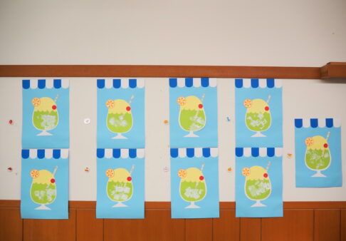 ☆0歳　ひよこ組　8月製作☆