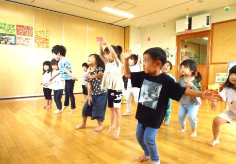 3歳児　運動会練習