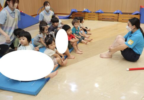 ☆2歳児　こぐま組　8月体操教室☆