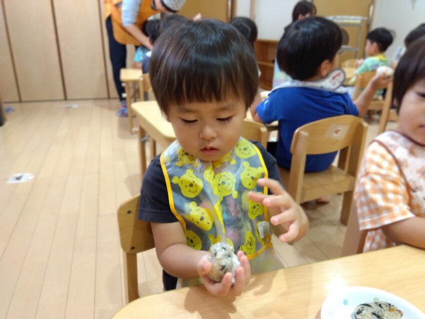 美味しいおにぎりできたかな？？
