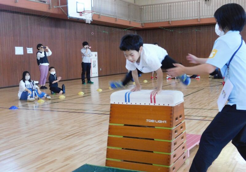 跳び箱跳べるようになったよ！