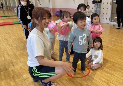 ２歳児　体育あそび