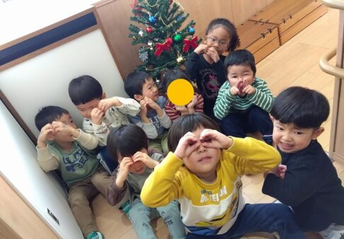 3歳児　発表会練習の様子
