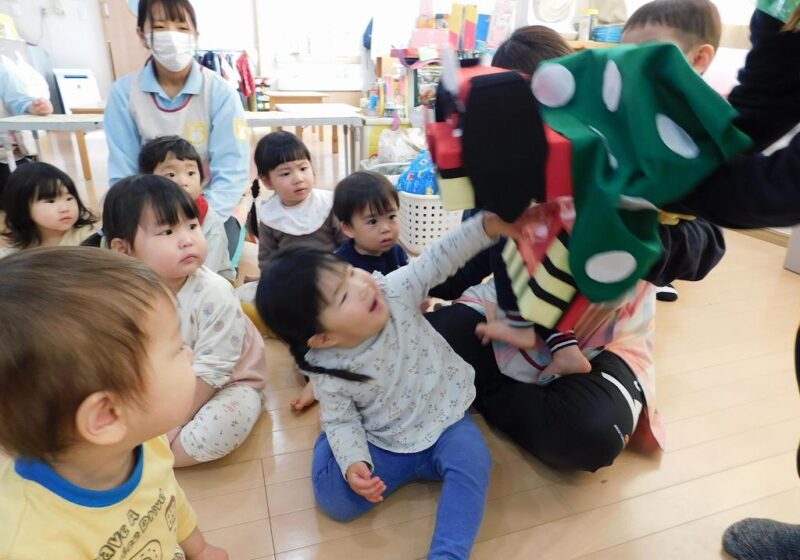 興味津々な１歳児さん！