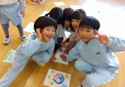 4歳児　ちきゅう組「小正月遊び」