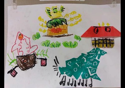 ４歳児　お正月遊びと１月の制作