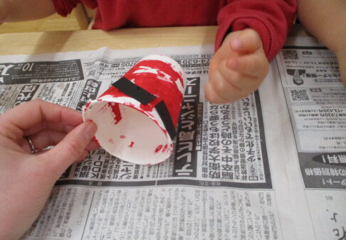 節分製作～０歳児、１歳児クラス～