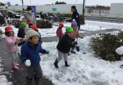 雪遊び⛄