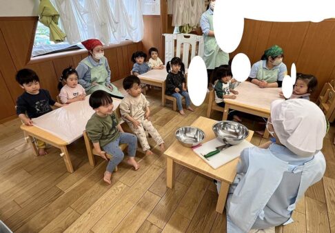 ☆１歳児　りす組　初めての食育☆