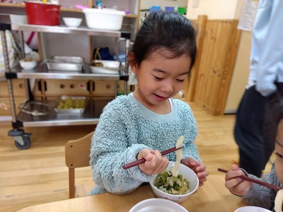 ４歳児★うどん作り★