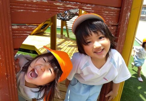 ３歳児　「屋上で遊んだよ！」