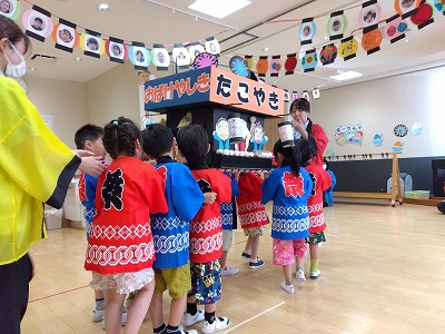5歳児　なつまつりを終えて・・・
