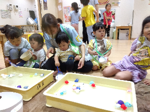 １歳児　りす組「夏祭り」