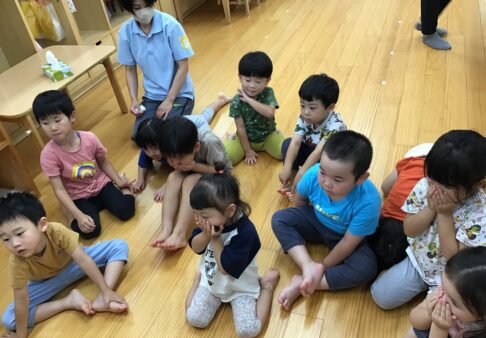 避難訓練の様子
