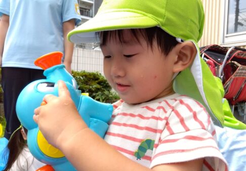 ２歳児クラス「水遊びをしたよ♪」