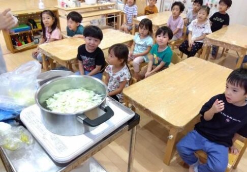 ４歳児　きりん組　色んな味覚！！
