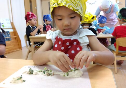 幼児クラス　9月の食育の様子