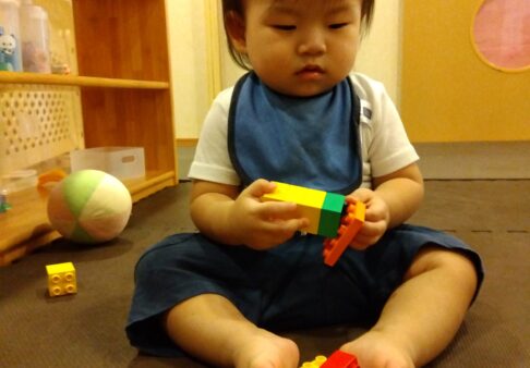 【０歳児】レゴブロック遊び