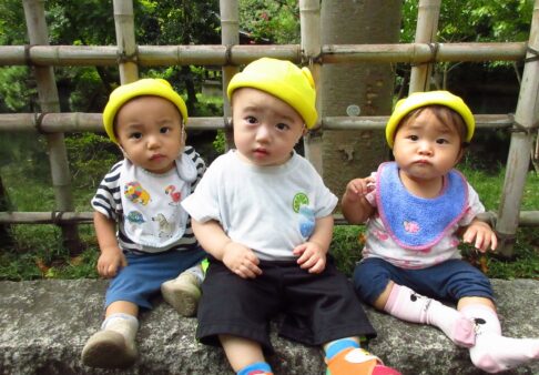 0歳児　深大寺にお散歩