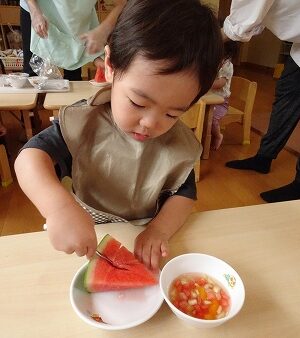 【１歳児】いろいろな食育