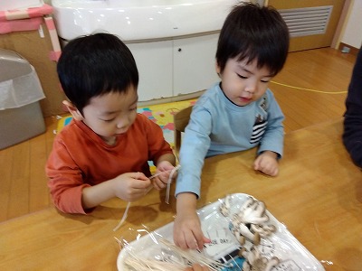 うさぎ組(2歳児)☆11月の食育