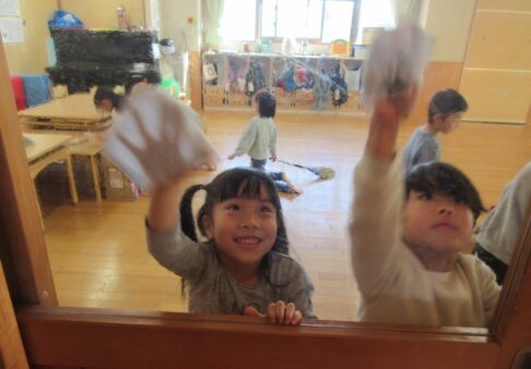 ５歳児　年末の大掃除！