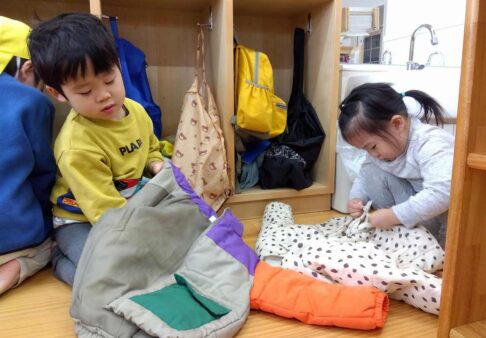 2歳児～朝のお支度～