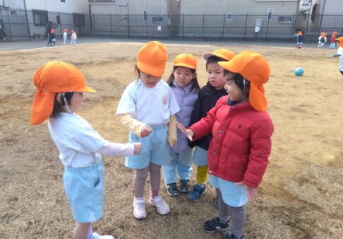 3歳児クラス「外遊び大好き！」