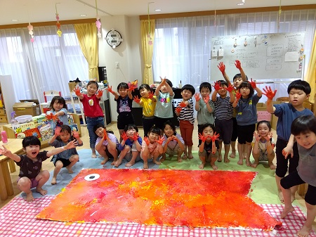 ５歳児　くじら組　「こいのぼり作ったよ🎏」