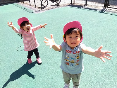 ２歳児　★外遊び★　🥎富士見２丁目公園🥎